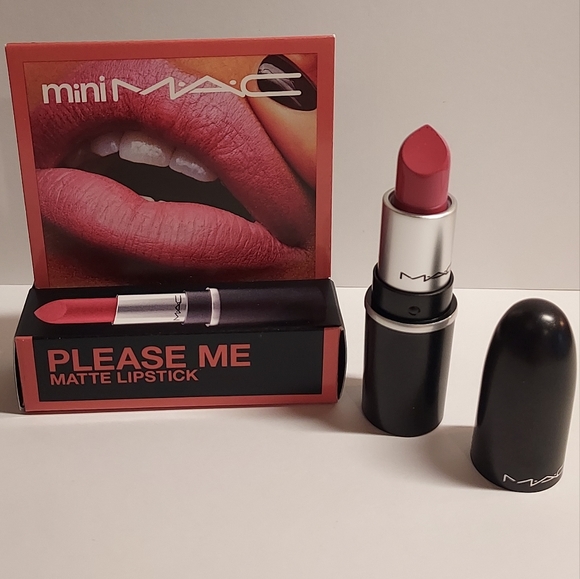MAC MINI Matte Lipstick *PLEASE ME* / .06 oz / New in box - Picture 2 of 4